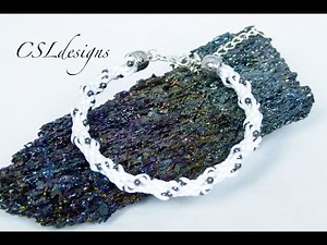 Kumihimo ball chain bracelet