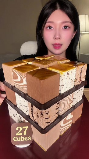 베스킨라빈스 리얼초코 27큐브 먹방 — 초코 아이스크림 리뷰