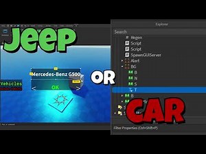 How to make a car spawn GUI in Roblox Studio