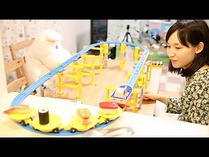 おうちで回転寿しをプラレール上で走らせてみた。 Rotating Sushi Train