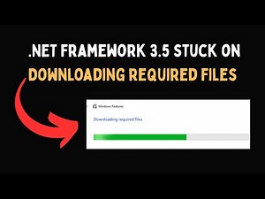 NET Framework 3 5 stuck on Downloading required files
