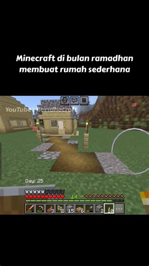 Membuat Rumah Sederhana - Minecraft Bedrock Edition #minecraft #ramadan #survival
