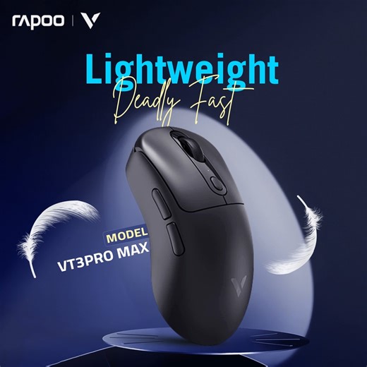 Rapoo VT3PRO MAX Gaming Mouse – Black ✔️ 59g Ultra-lightweight ✔️ 30,000 DPI | PAW3950 Sensor ✔️ 8K Polling Rate (Wired Wireless) ✔️ 200 Hours Battery Life ✔️ 8 1 Programmable Buttons | Omron 60M Clicks 🛡️ 2-Year Brand Warranty 👉 Order Now: https://www.globalbrand.com.bd/rapoo-vt3pro-max-wiredwireless-lightweight-optical-gaming-mouse-black #Rapoo #GamingMouse #VT3PROMAX #GlobalBrandPLC | Global Brand PLC.