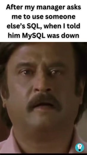 Thought Exe on Instagram: "Manager logic: ‘Just borrow someone else’s SQL, it’s the same thing right?’ 🤦‍♂️ Meanwhile me, staring at a query from another universe… 🥲 DBAs, devs, analysts — you know this pain. What’s the worst SQL request you’ve ever had? #SQLMeme #TechHumor #DeveloperLife #sarcasm"