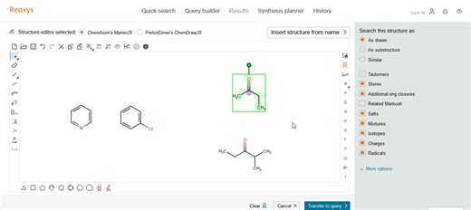 【Reaxys中的结构面板】R基团自定义与Linker的绘制