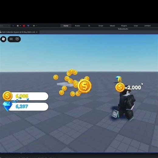 💎How to make an Coin Collection System in Roblox Studio! #roblox #robloxfyp #robloxstudio #robloxdev