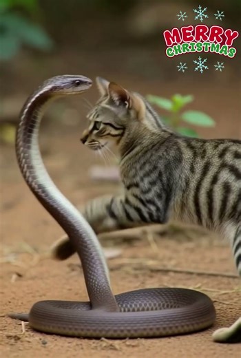 Cat vs King Cobra: A Deadly Battle Caught on Camera