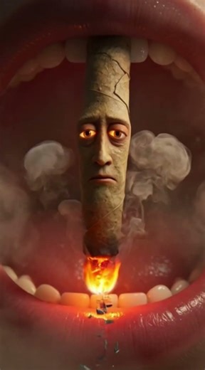Smoking Looks Cool… Until This Happens ☠️/AI Animation Reveals the Dark Truth of Smoking