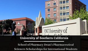 USC School of Pharmacy Dean’s Pharmaceutical Sciences Scholarships for International Students in USA