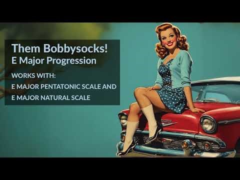 E MAJOR - Them Bobbysocks! (Big Band 50s Guitar Backing Track)
