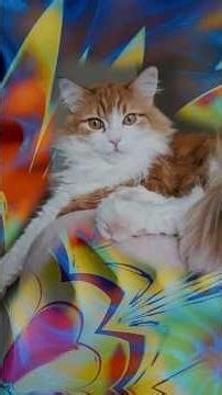 Fluffy cat magical paw #catshorts #cats #catvideos #cat #cute