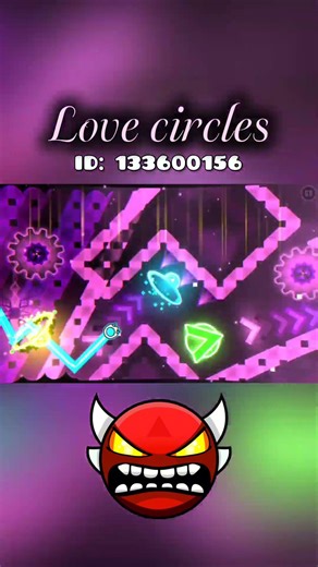 LOVE CIRCLES🩷 | my new level! | Geometry dash 2.2 #shorts #gaming #geometrydash #showcase #gd
