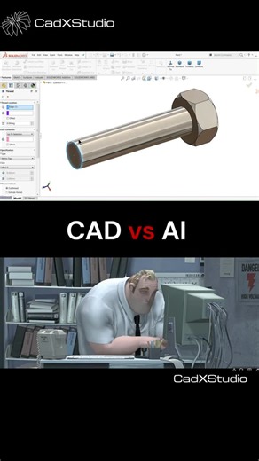 CadXStudio | CAD vs AI #cad #ai #3dprintinglife #trend #mechanicalengineers | Instagram