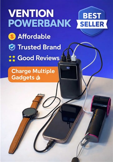 Keep Your Devices Charged with Vention Powerbank