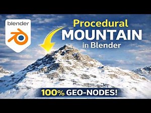 How to make Procedural Mountain Generator I Geometry node
