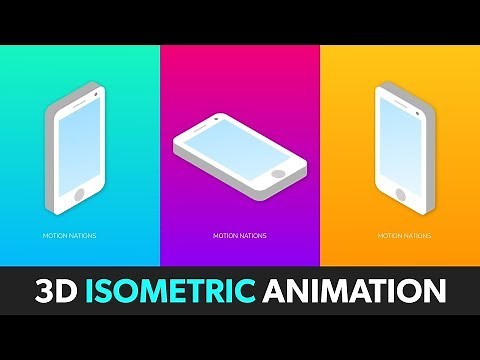 3D Isometric Phone Animation in After Effects - After Effects Tutorial - No Third Party Plugin