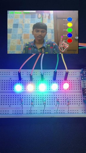 Controlling hardware in mid-air using Python and OpenCV! 🤖⚡️