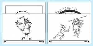 The Battle of Hastings Story Colouring Sheets