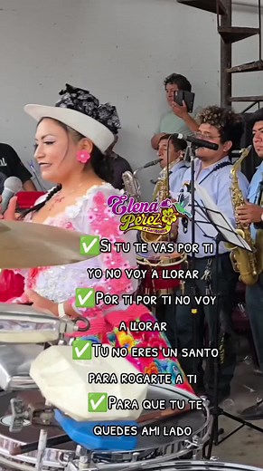 Elena Perez La Cariñosita Chonguinada POR TI NO VOY A LLORAR