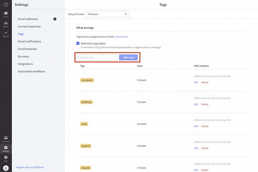 What Are Tags and How to Use Them | HelpDesk Help Center