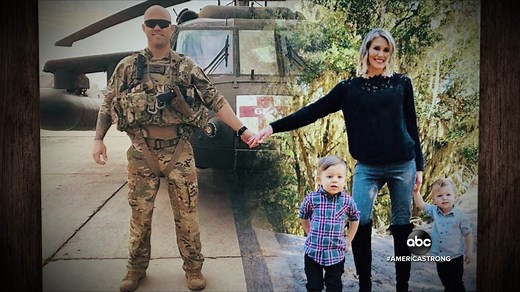 CHRISTMAS CONNECTION: Tom Llamas reports on the story behind one Christmas card going viral, with a military family separated for the holidays finding a creative way to stay connected. https://gma.abc/38jSqbX #AmericaStrong | ABC World News Tonight with David Muir