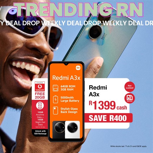 400 bucks off the Redmi A3x? That’s a deal we can get behind. Shop now: https://mrp.bz/7aYd | Mr Price Cellular