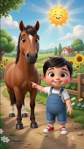 Buki Meets a Horse! Neigh Neigh Song for Kids 🌈 | Animal Day with Buki Boo