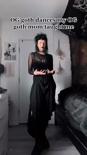 We're a mix of pet the wolves and shoo the bats. 🦇🐺 What's your Goth dance style? 📽️ @pandoraashe #gothgirl #gothic #gothtok #goth