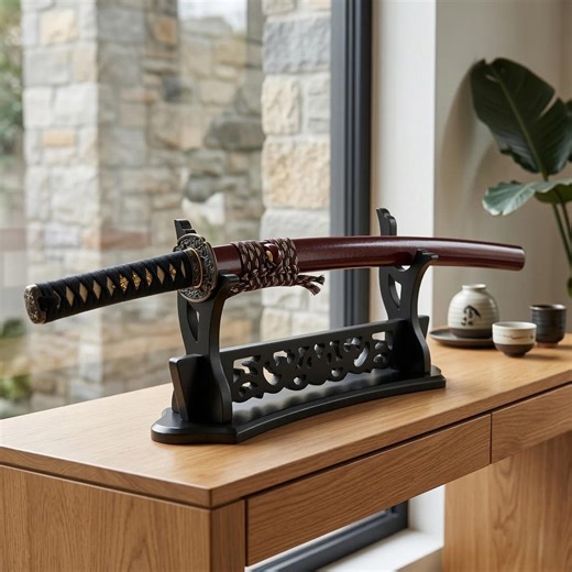 Wooden Katana Sword Stand Display | Traditional Samurai Sword Holder Rack - Etsy Canada