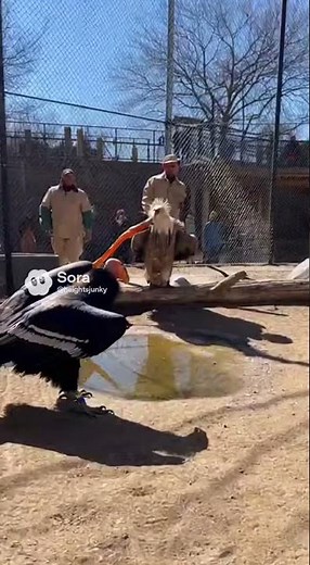 Rare Video of Condor vs Vulture Fight