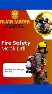 Stop, Drop, Roll... and Learn! At Alma Mater School, the Fire Safety Mock Drill wasn’t just about alarms and extinguishers — it was about life-saving lessons wrapped in fun! Students learned how to stay calm, act smart, and be fire-ready — because safety isn’t scary, it’s smart! .. .. #SafetyFirstAlways #FireDrillFun #LearnLaughProtect #SmartKidsSafeKids #AlmaMaterAlerts | Alma Mater School | Facebook