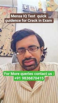 Mensa IQ Test quick guidance to crack the exam #MensaIQ #IQTest #StudyTips #BrainSkills #Logic