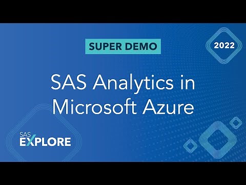 SAS Analytics in Microsoft Azure – AI Has Never Been Easier!