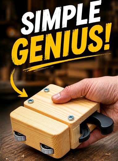 Simple Homemade Woodworking Tool by 65-Year-Old Carpenter