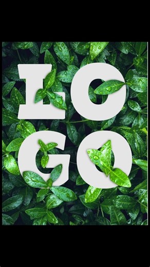 Adobe Photoshop tips to apply Leaf in text #logo_academy