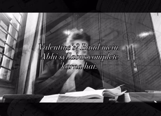 @prachi.reporting | Happy Valentine’s Day 💘 not to you… jo syllabus complete kar chuke hain unko 🙂 Single + studying gang attendance 👇 Drop a 💀 if your... | Instagram