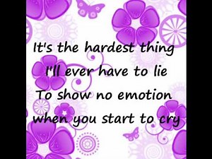 The Hardest Thing by 98 Degrees (with lyrics)