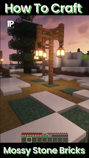 Minecraft: How to Craft Mossy Stone Bricks #shorts