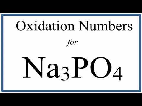 How to find the Oxidation Number for P in Na3PO4