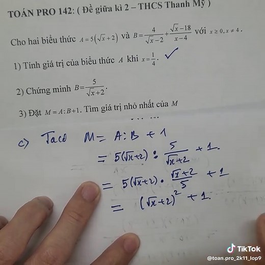 Lớp 9 - Rút gọn biểu thức Toán học tại THCS Thanh Mỹ