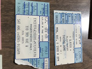 Aug 03, 1985: EXCITER / EXODUS / Megadeth  at Mountianeer building Seattle, Washington, United States | Concert Archives