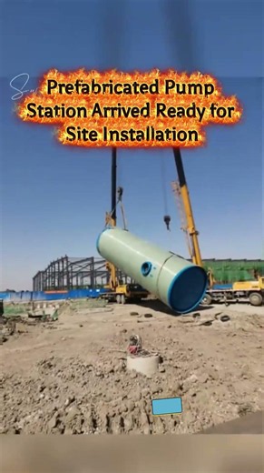 Prefabricated Pump Station Arrived on Site