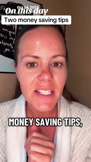 Two money saving tips! Share this with someone who is on a financial freedom journey! #frugalliving #budgeting #savingmoney #financialfreedom #onthisday