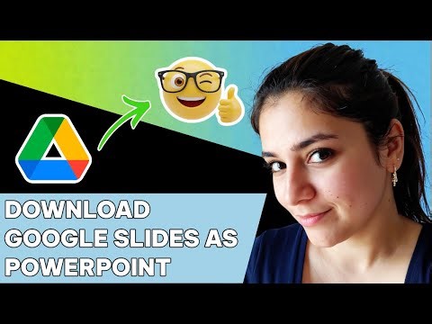 How to download Google Slides as PowerPoint on google drive