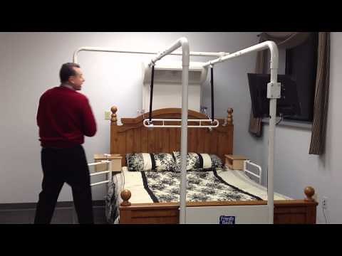 Friendly Beds Video- Bed Mobility, Trapeze, Elderly, Stroke, MD, MS, CP, Arthritis