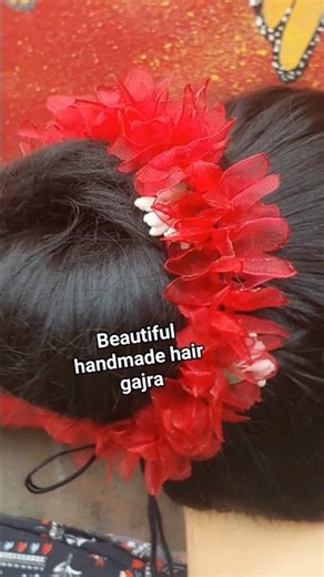 DIY Hair Gajra💫 Easy & Stylish#hairgajra #gajra #hairstyle #hairchainbunhairstyle