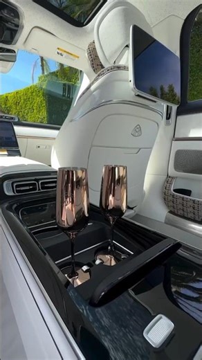 Mercedes-Maybach with Elegant interior #carshorts #luxurycars #masterpiece #shortsfeed #edit