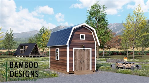 Kalani 10x14 Shed Plan — A Barn-style Storage Shed for Tools, Garden Gear, Workshops & Backyard Organization - Etsy
