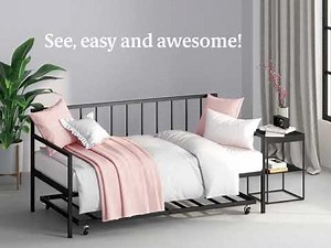 Zinus | Eden Twin Daybed & Trundle Set Assembly Instructions
