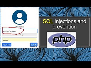 1 SQL injections and prevention in php